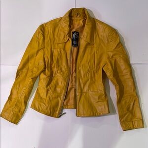 Yellow Leather Jacket